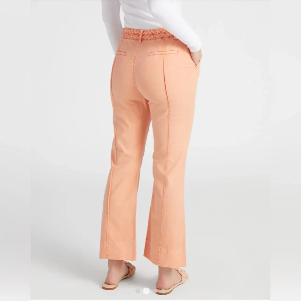 Habitual linen blend flare pant, peach, 🍑 - Picture 2 of 10